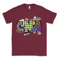 Burgundy cna mardi gras certified nursing assistant Classic Tee - CowGirlArtShop