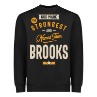 Black Brooks Personalized Name Birthday Gift Heavyweight Sweatshirt - artisFamous