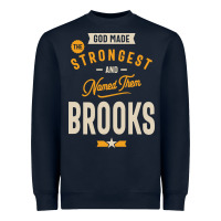 Navy Brooks Personalized Name Birthday Gift Heavyweight Sweatshirt - artisFamous