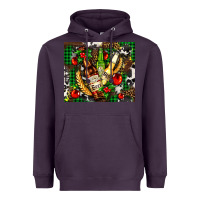 Plum beer set for Christmas Heavyweight Hoodie - AdoDesignShop