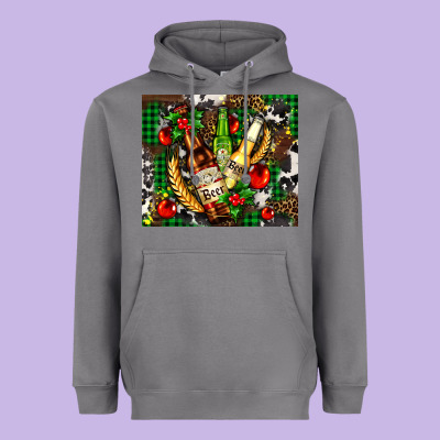 Beer Set For Christmas Heavyweight Hoodie Designed By Adodesignshop