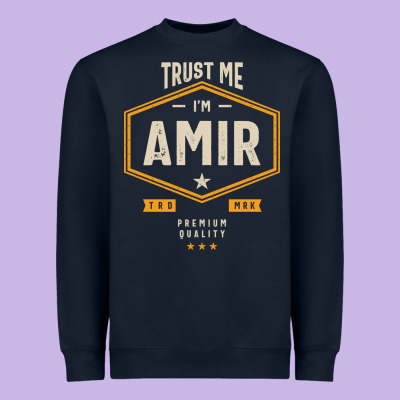 Amir Personalized Name Birthday Gift Heavyweight Sweatshirt Designed By Artisfamous