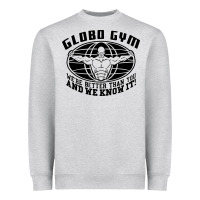 Heather Grey globo gym Heavyweight Sweatshirt - artisFamous