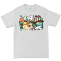 Dove Grey Dog coffee cups Premium Tee - HowdyJamesFarm