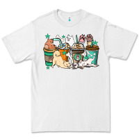 White Dog coffee cups Premium Tee - HowdyJamesFarm