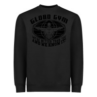 Black globo gym Heavyweight Sweatshirt - artisFamous