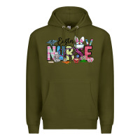Army Green easter nurse Premium Hoodie - CowhideDigitalArt