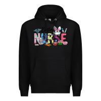 Black easter nurse Premium Hoodie - CowhideDigitalArt