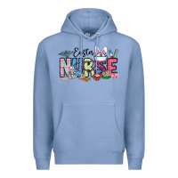 Colony Blue easter nurse Premium Hoodie - CowhideDigitalArt