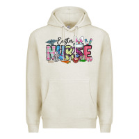 Oatmeal Heather easter nurse Premium Hoodie - CowhideDigitalArt