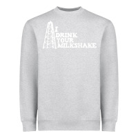 Heather Grey i drink your milkshake Heavyweight Sweatshirt - artisFamous