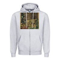 Heather Grey camouflage leopard patches Zipper Hoodie - BarkalooDesign
