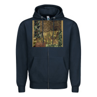 Navy camouflage leopard patches Zipper Hoodie - BarkalooDesign