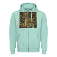 Seafoam camouflage leopard patches Zipper Hoodie - BarkalooDesign
