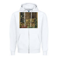 White camouflage leopard patches Zipper Hoodie - BarkalooDesign