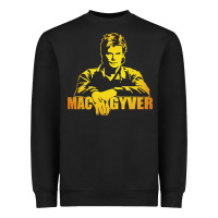 Black macgyver actor movie Heavyweight Sweatshirt - artisFamous