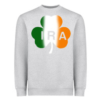 Heather Grey ira irish lucky shamrock Heavyweight Sweatshirt - artisFamous