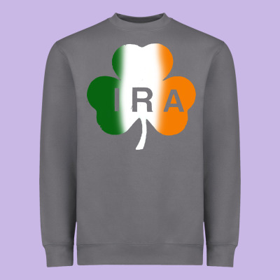 Ira Irish Lucky Shamrock Heavyweight Sweatshirt Designed By Artisfamous