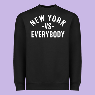 New York Vs Everybody Heavyweight Sweatshirt Designed By Artisfamous
