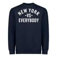 Navy new york vs everybody Heavyweight Sweatshirt - artisFamous