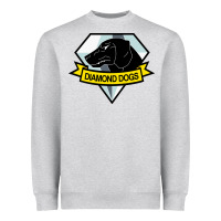 Heather Grey diamond dogs classic Heavyweight Sweatshirt - artisFamous