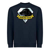 Navy diamond dogs classic Heavyweight Sweatshirt - artisFamous