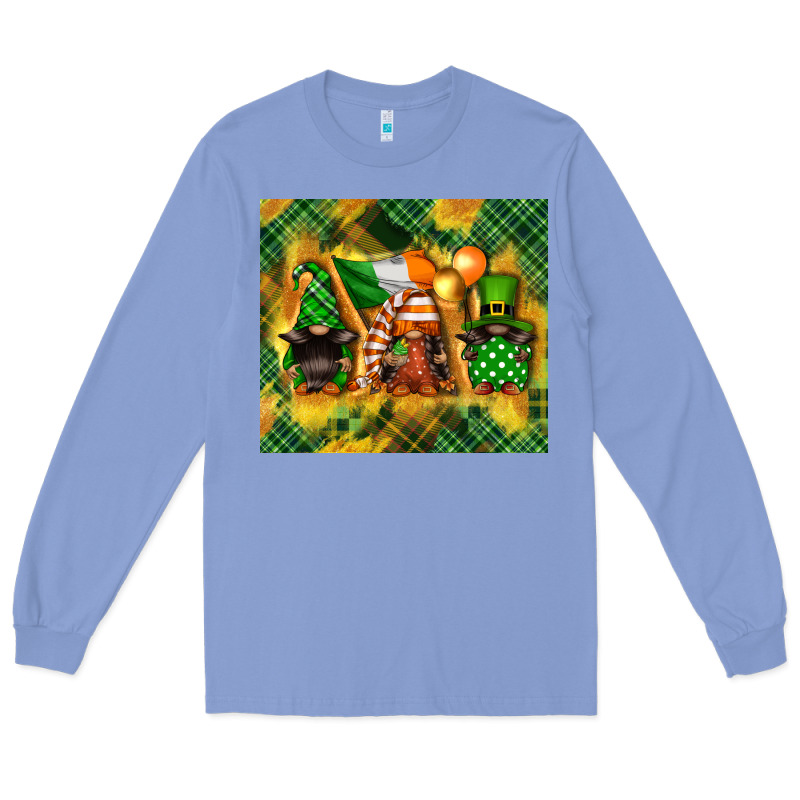 St. Patrick's Day Gnome Long Sleeve Tee by FaDigitalArtStudio | Teevron
