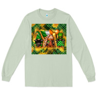 Matcha St. Patrick's Day gnome Long Sleeve Tee - FaDigitalArtStudio