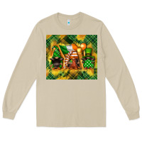 Mushroom St. Patrick's Day gnome Long Sleeve Tee - FaDigitalArtStudio