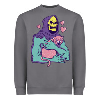 Storm skeletor's hug cat Heavyweight Sweatshirt - artisFamous