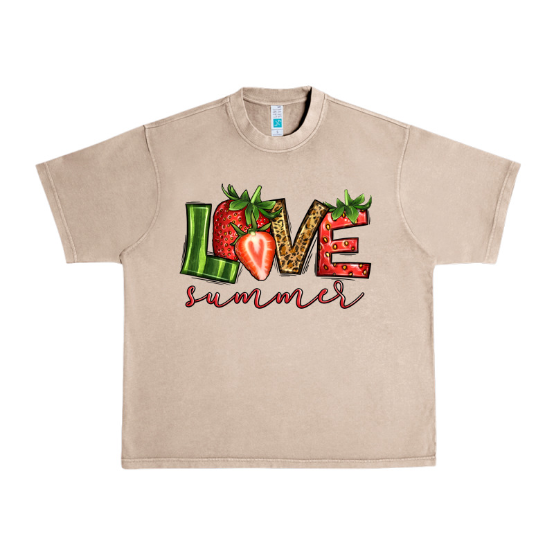 Love Summer Strawberry Urban Heavy Tee by Jasminsmagicworld | Teevron