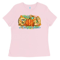 Bubblegum Pink with god all things are possible Ladies Tee - CowGirlArtShop