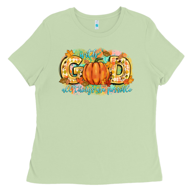 With God All Things Are Possible Ladies Tee by CowGirlArtShop | Teevron