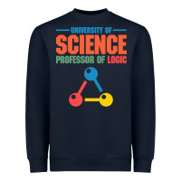 Navy UNIVERSITY OF SCIENCE PROFESSOR OF LOGIC Heavyweight Sweatshirt - artisFamous