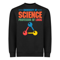 Black UNIVERSITY OF SCIENCE PROFESSOR OF LOGIC Heavyweight Sweatshirt - artisFamous