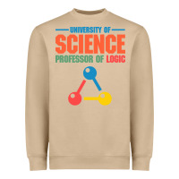 Mushroom UNIVERSITY OF SCIENCE PROFESSOR OF LOGIC Heavyweight Sweatshirt - artisFamous