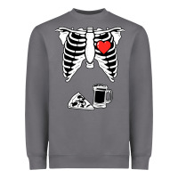 Storm dad skeleton halloween beer pizza Heavyweight Sweatshirt - artisFamous