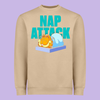 Nap Attack Heavyweight Sweatshirt Designed By Artisfamous