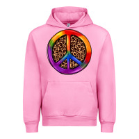 Fuchsia Pink peace sign pride Urban Hoodie - JahusDesignShop