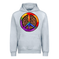 Heather Grey peace sign pride Urban Hoodie - JahusDesignShop