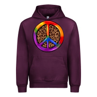 Mauve Wine peace sign pride Urban Hoodie - JahusDesignShop