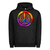 Pigment Black peace sign pride Urban Hoodie - JahusDesignShop