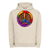Pigment French Oak peace sign pride Urban Hoodie - JahusDesignShop