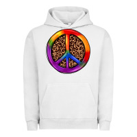 Pigment Lunar Rock peace sign pride Urban Hoodie - JahusDesignShop