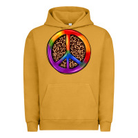 Pigment Peanut Butter peace sign pride Urban Hoodie - JahusDesignShop