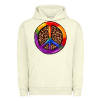 Pigment Pistachio peace sign pride Urban Hoodie - JahusDesignShop