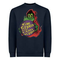 Navy The Little Crocodile Heavyweight Sweatshirt - artisFamous