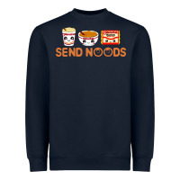 Navy send noods Heavyweight Sweatshirt - artisFamous
