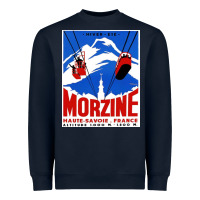 Navy Savoie France Blue Heavyweight Sweatshirt - artisFamous