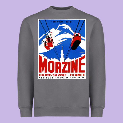 Savoie France Blue Heavyweight Sweatshirt Designed By Artisfamous